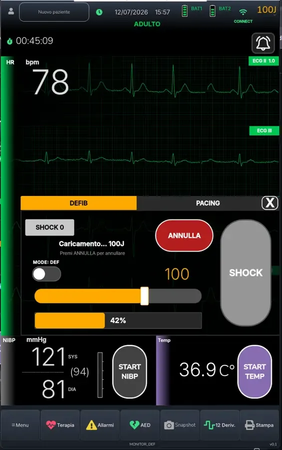 DefySim — modalità Defibrillatore